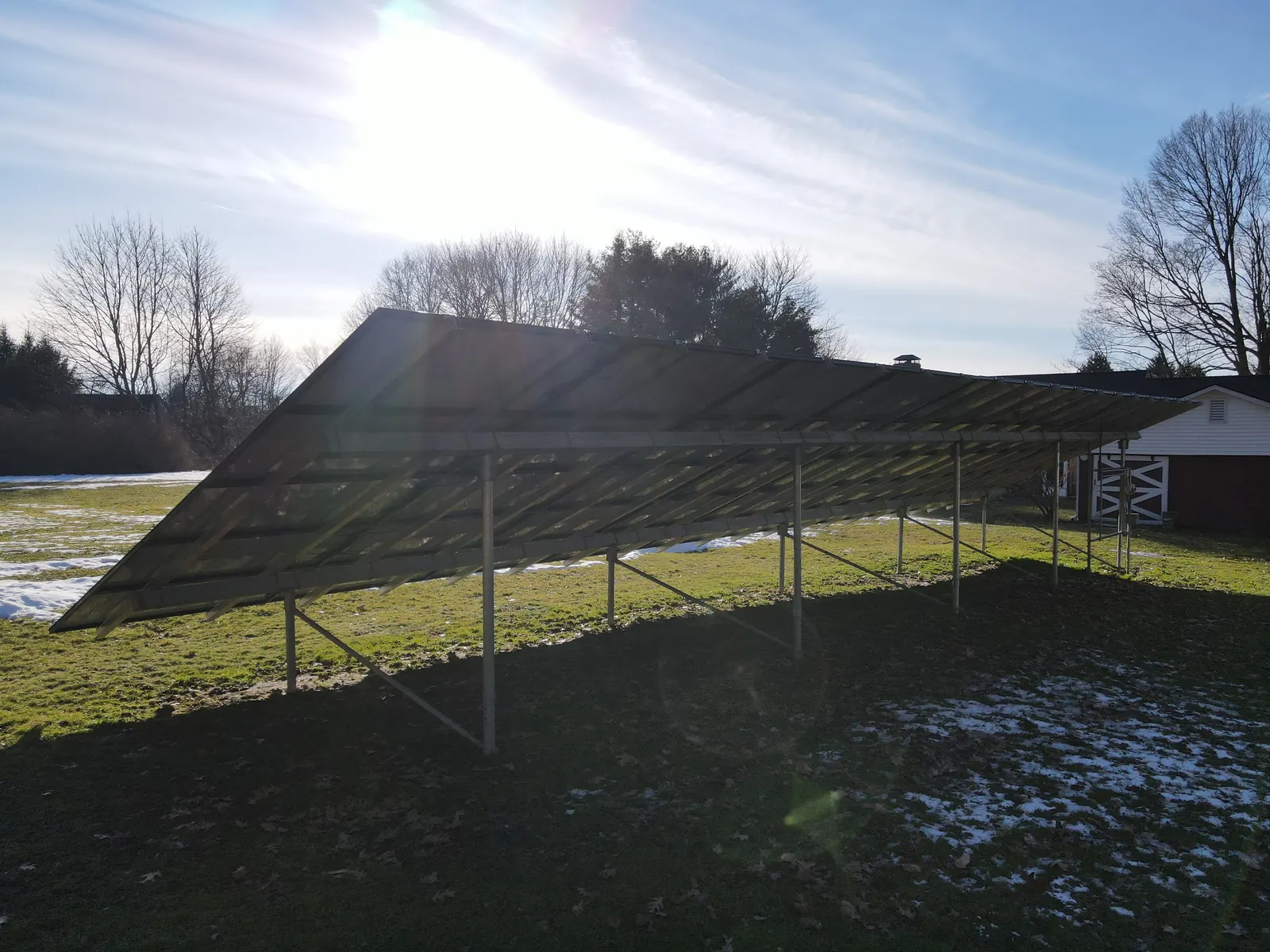 Ground mount solar array, Connecticut by Premier Improvements